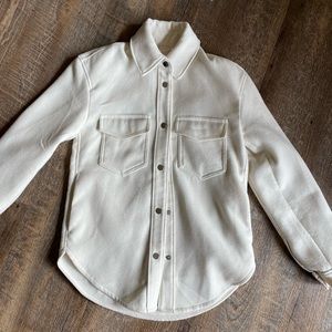 Abercrombie and Fitch Shirt Jacket “Shacket” soft cream. Size XS